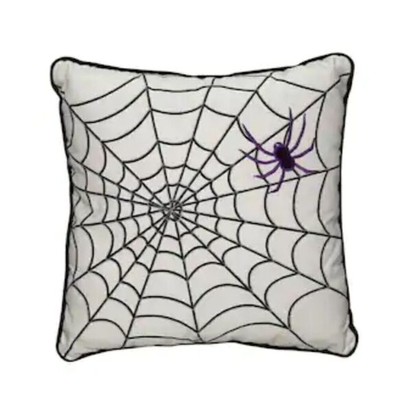 𝅺SPIDERWEB Halloween Holiday Novelty Pillow… - Picture 1 of 2